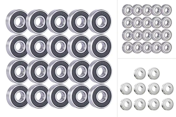 Detailed view of Best ABEC-1 Skate Bearings for Smooth Rides
