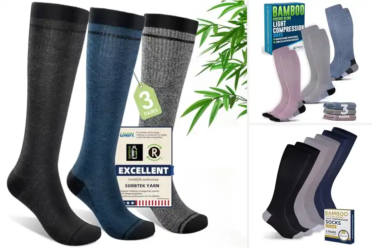 Detailed view of Best Bamboo Compression Socks
