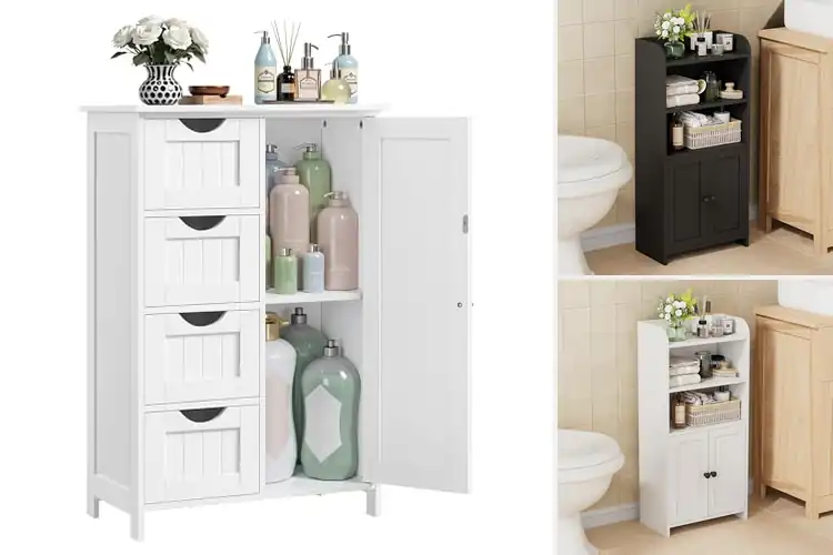 Detailed view of Best Bathroom Storage Cabinets