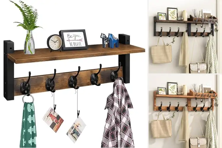 Detailed view of Best Entryway Storage Hooks