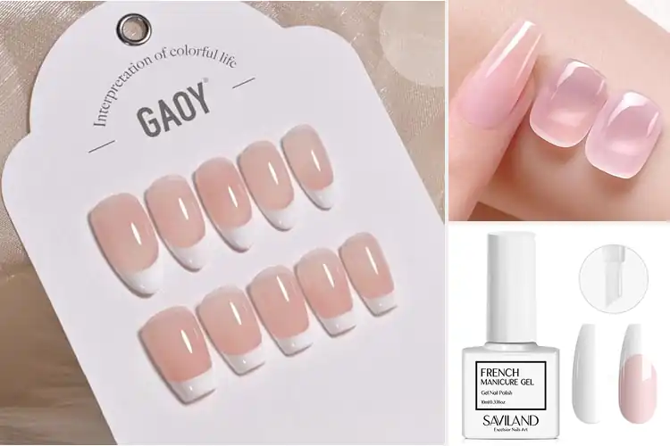 Detailed view of Best French Manicure Gel Polishes