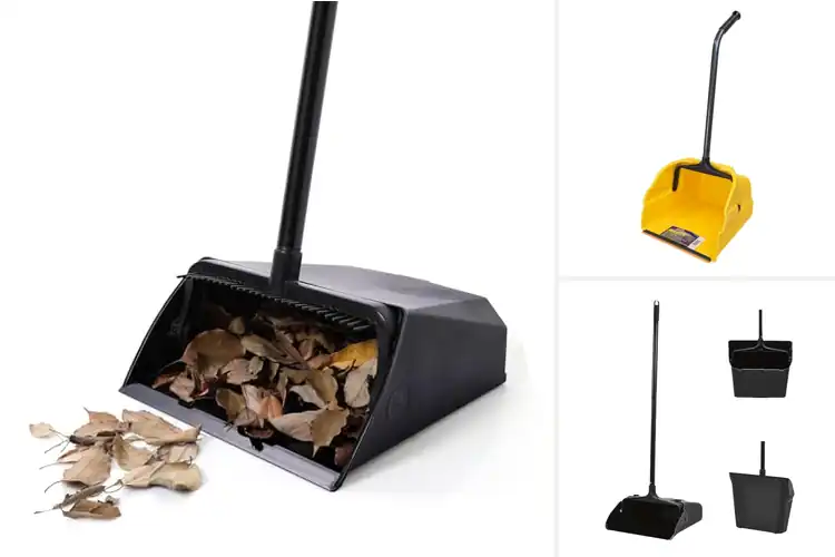 Detailed view of Best Long Handle Dust Pans for Effortless Everyday Cleaning