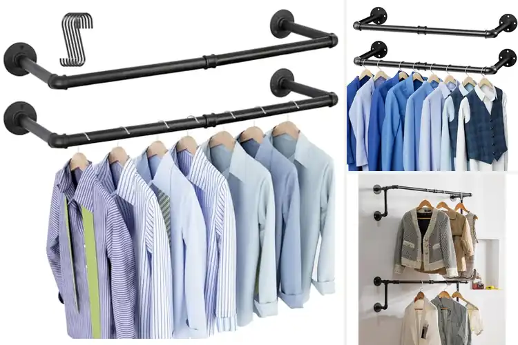 Detailed view of Best Mounted Clothes Racks