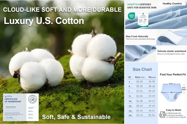 Detailed view of Best Odor-Control Panties: Stay Fresh & Confident All Day
