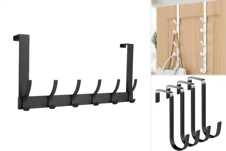 Detailed view of Best Over Door Hooks For Jackets And Backpacks