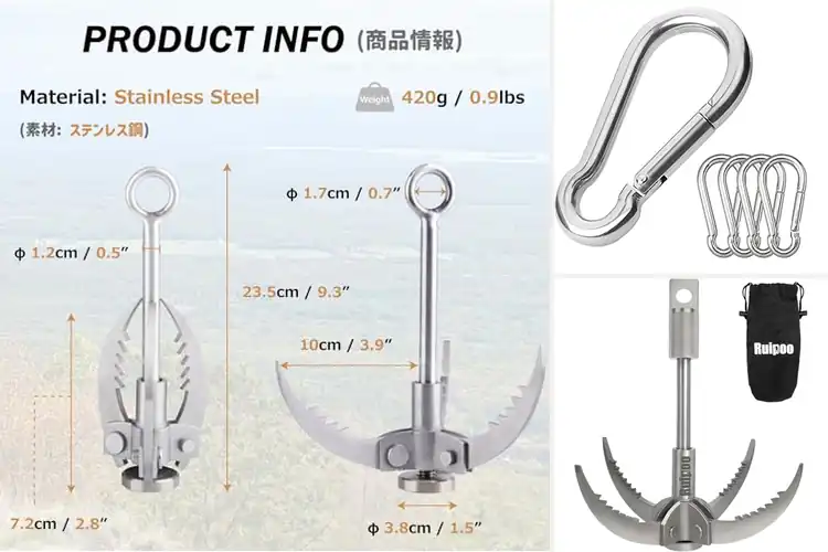 Detailed view of Best Portable Climbing Hooks